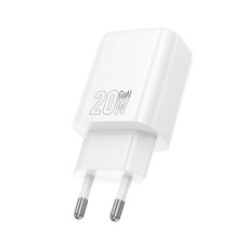 Hoco Adapteris Hoco  N61 Gentle PD20W+QC3.0 charger(EU) White