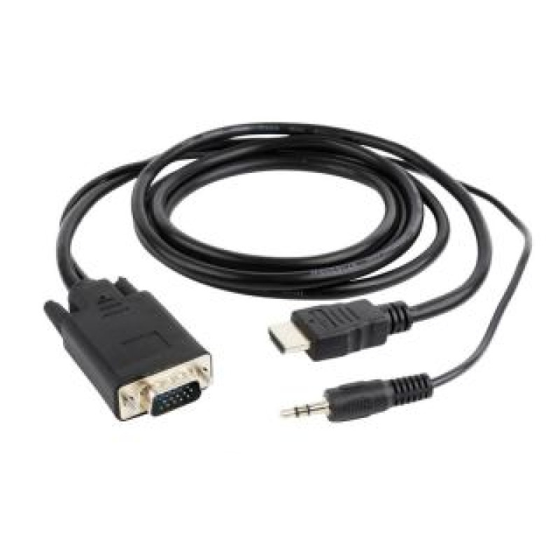 Gembird Monitoru piederums Gembird  CABLE HDMI-VGA +3.5MM/3M A-HDMI-VGA-03-10