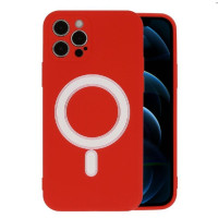 Ilike Aizmugurējais vāciņš iLike Apple iPhone 12 Pro silicone case magcase Red
