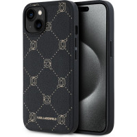 Karl Lagerfeld Aizmugurējais vāciņš Karl Lagerfeld Apple Karl Lagerfeld PU Karl Heads Pattern MagSafe Case for iPhone 14 Black
