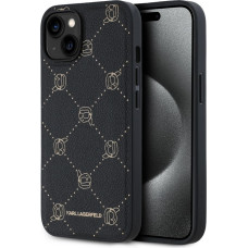 Karl Lagerfeld Aizmugurējais vāciņš Karl Lagerfeld Apple Karl Lagerfeld PU Karl Heads Pattern MagSafe Case for iPhone 14 Black