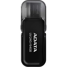 Adata Zibatmiņa ADATA  MEMORY DRIVE FLASH USB2 64GB/BLACK AUV240-64G-RBK