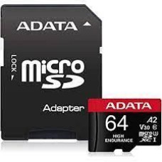 Adata Cita datorprece ADATA  MEMORY MICRO SDXC 64GB W/ADAP./AUSDX64GUI3V30SHA2-RA1