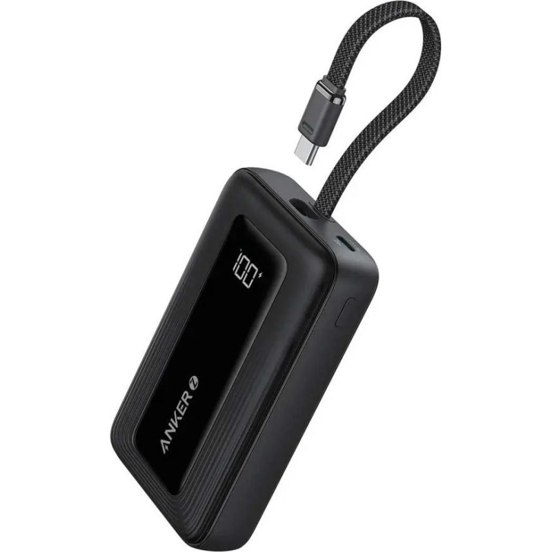 Anker Ārējais akumulators Anker  | Power Bank with Built-In USB-C Cable | A1689H11 | 20000 mAh | 30W Output | Black