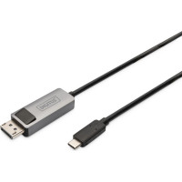 Digitus Kabelis Digitus  Bi-directional Adapter Cable DB-300334-020-S 2 m, Black, Display Port, USB-C
