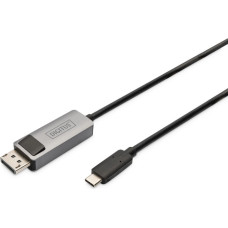Digitus Kabelis Digitus  Bi-directional Adapter Cable DB-300334-020-S 2 m, Black, Display Port, USB-C