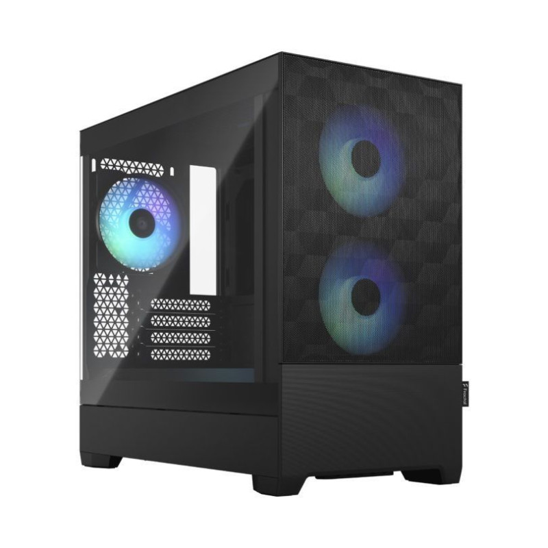 Fractal Design Datoru korpusi Fractal Design  Pop Mini Air RGB   Black TG Clear Tint, mATX, Mini ITX, Power supply included No