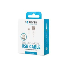 Forever Kabelis Forever iKaku USB Cable with Lightning 1m 1A White