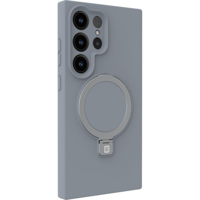Evelatus Aizmugurējais vāciņš Evelatus Samsung Galaxy S25 Ultra Premium Magnetic with Stand Soft Touch Silicone Case Silver