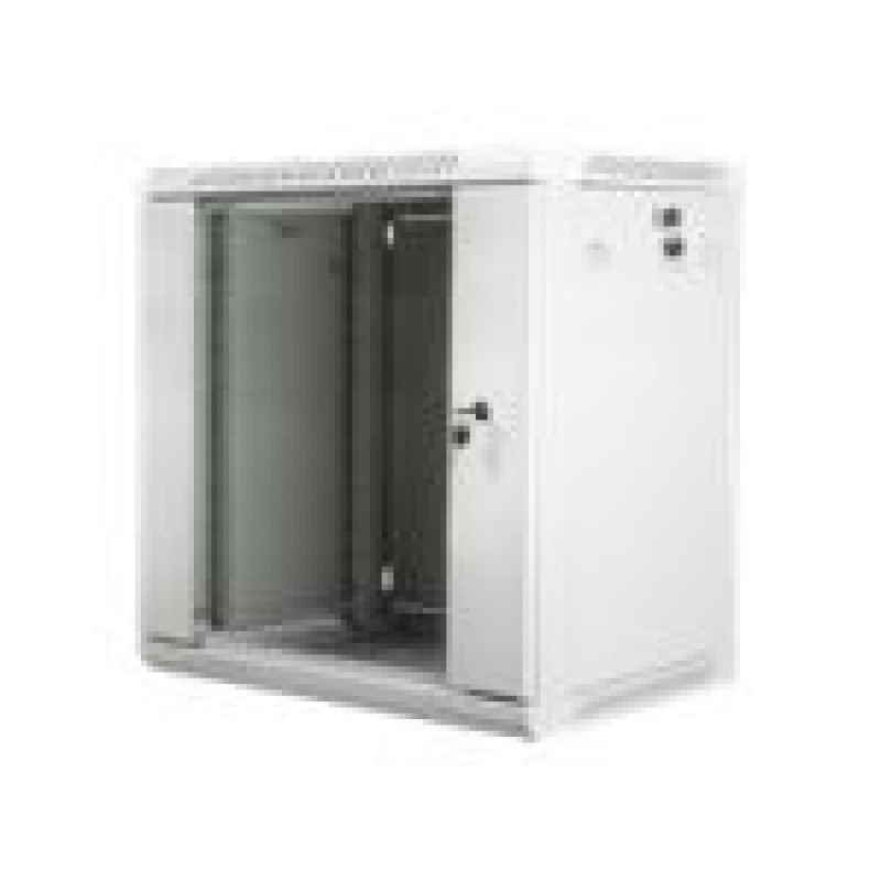 Lanberg Datoru piederumi Lanberg  LANBERG WF01-6412-10S Lanberg wall-mounted rack 19 demounted flat pack 12U/600x450mm gray