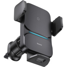 Baseus Adapteris Baseus  Baseus Wisdom Inductive Charger Car Phone Holder for Grille Black (CGZX000001)