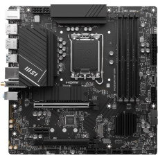 MSI Pamatplate Intel procesorsiem MSI  | PRO B760M-A WIFI DDR4 | Processor family Intel | Processor socket LGA1700 | DDR4 | Supported hard disk drive interfaces SATA, M.2 | Number of SATA connectors 4