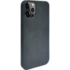 Ilike Aizmugurējais vāciņš iLike Apple iPhone 12 / 12 Pro Silicone plastic case Eco Print Design Black