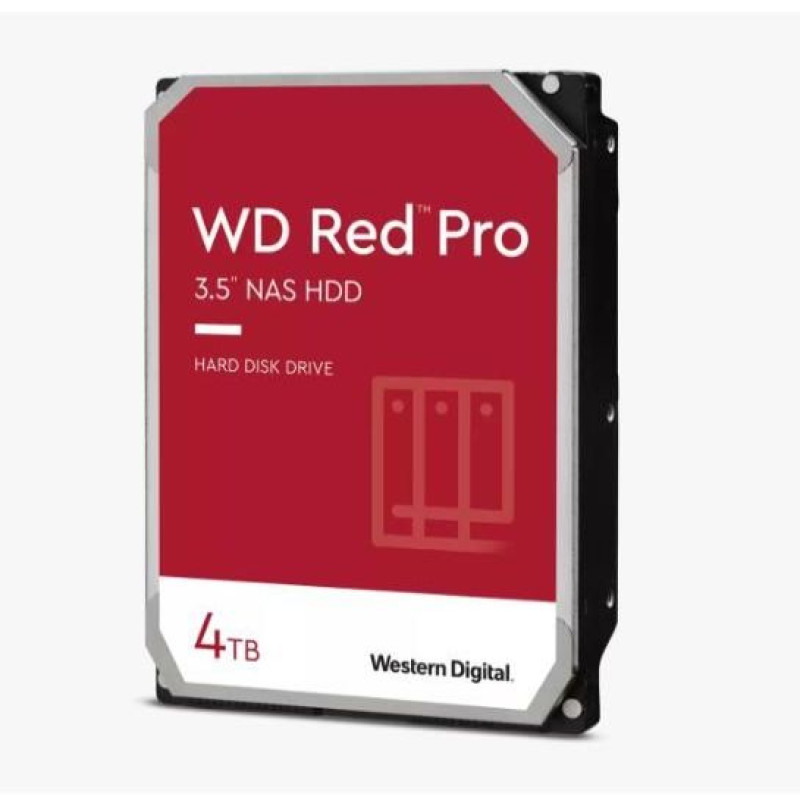 Western Digital Cietais disks HDD Western Digital  HDD||Red Pro|4TB|SATA 3.0|256 MB|7200 rpm|3,5