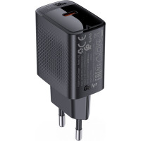 Acefast Adapteris Acefast  Acefast A82 Charger Network GaN USB-C PD 20W - Black Black