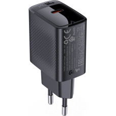 Acefast Adapteris Acefast  Acefast A82 Charger Network GaN USB-C PD 20W - Black Black