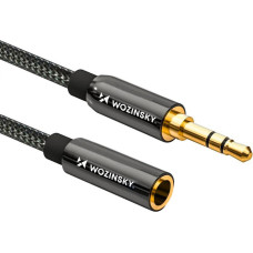 Wozinsky Kabelis Wozinsky  Wozinsky mini jack extension cable (female-male) AUX extension 3 m black