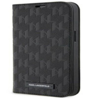 Karl Lagerfeld Atveramie maciņi Karl Lagerfeld Apple iPhone 14 Pro 6.1 Saffiano Monogram bookcase Black