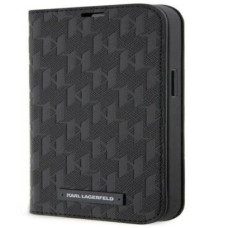 Karl Lagerfeld Atveramie maciņi Karl Lagerfeld Apple iPhone 14 Pro 6.1 Saffiano Monogram bookcase Black