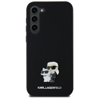 Karl Lagerfeld Aizmugurējais vāciņš Karl Lagerfeld Samsung Galaxy A35 356 hardcase  Silicone Karl&Choupette Metal Pin Black