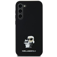 Karl Lagerfeld Aizmugurējais vāciņš Karl Lagerfeld Samsung Galaxy A35 356 hardcase  Silicone Karl&Choupette Metal Pin Black
