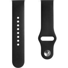 Evelatus Siksniņa Evelatus  20mm Silicone Loop Watch Straps (130mm M/L) Black