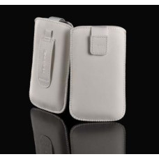 Ilike Maciņš universāla kabata iLike Universal Leather Pocket Case XS White
