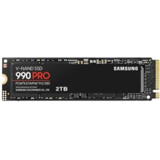 Samsung Cietais disks SSD Samsung  SSD||990 PRO|2TB|M.2|PCIE|NVMe|MLC|Write speed 6900 MBytes/sec|Read speed 7450 MBytes/sec|2.3mm|TBW 1200 TB|MTBF 1500000 hours|MZ-V9P2T0BW