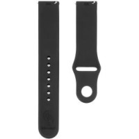 Connect Siksniņa Connect  20mm Silicone Loop Watch Strap (S/M 110mm) Black