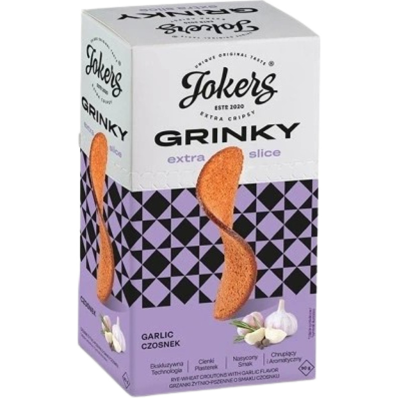 JOKERS GRINKY grauzdiņi ar ķiploku garšu 90g