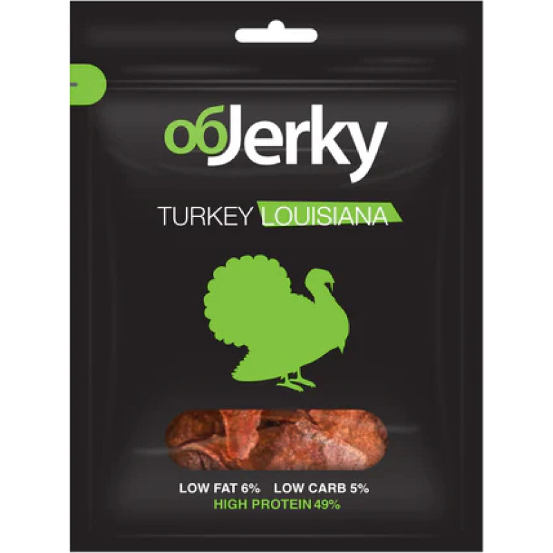 OBJERKY Louisiana Jerky tītaru gaļas uzkodas 40g