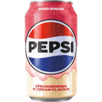 PEPSI Strawberries n cream Zero, bundžā 330ml