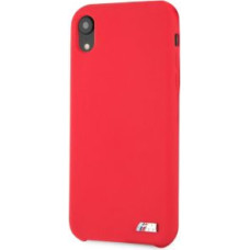 BMW Aizmugurējais vāciņš BMW Apple iPhone XR Hardcase Silicone Red