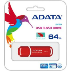 Adata Zibatmiņa ADATA  MEMORY DRIVE FLASH USB3.1 64GB/RED AUV150-64G-RRD