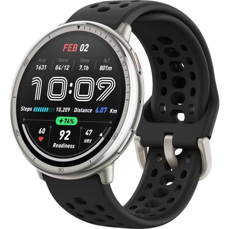Huami Viedpulksteni HUAMI  SMARTWATCH AMAZFIT ACTIVE 2/A2437 BLK SIL. W2437GL7N