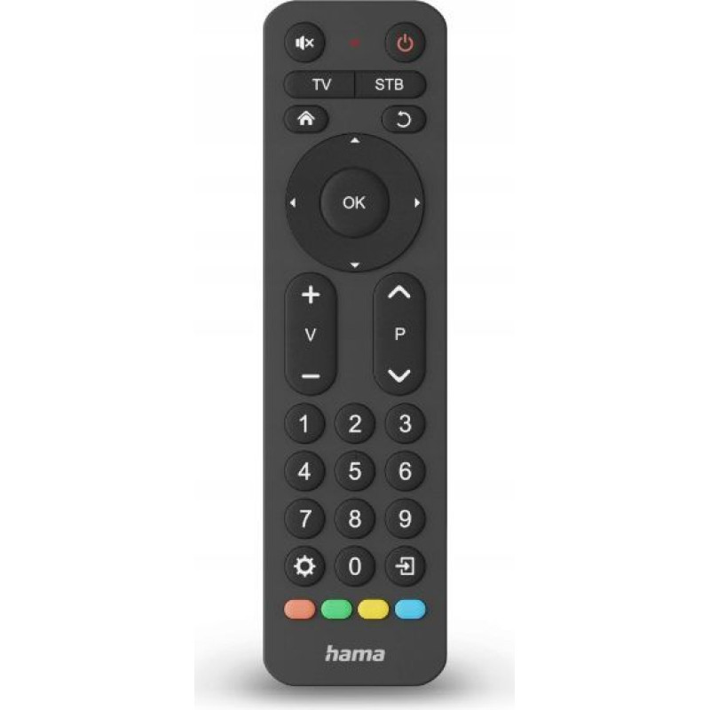 Hama Cita datorprece Hama  UNIVERSAL TV REMOTE CONTROL 2in1 LARGE BUTTONS Black