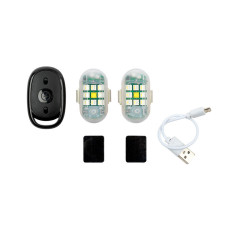 Startax LED RGB rechargeable lights (set) attach with a magnet