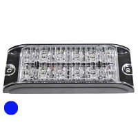 Axixtech LED horizontal signal lighthead, blue 129x50x17mm