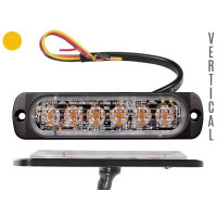 Axixtech LED vertical signal lighthead, yellow 112.00 x 28.00 x 9.00mm