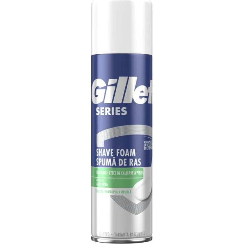 GILLETTE Series skūšanās putas ar alveju jutīgai ādai 250ml