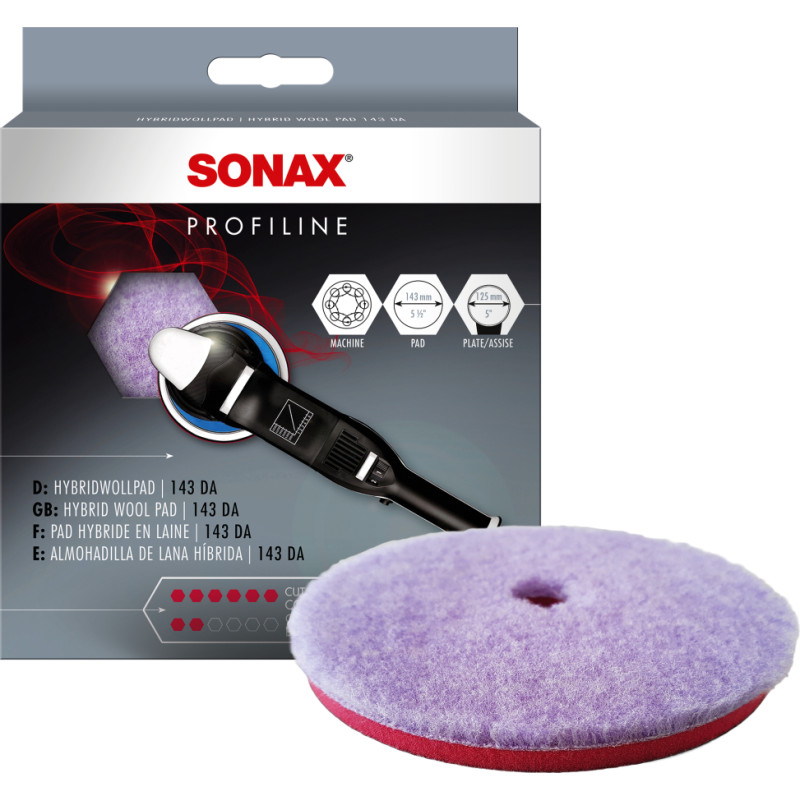 Sonax Polishing pad with lambswool and polyester 143