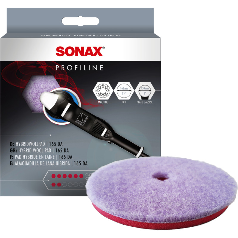 Sonax Polishing pad with lambswool and polyester 165