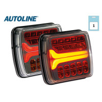 Autoline LED aizmugurējais lukturis, labā puse 110x102x37mm