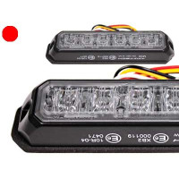Axixtech LED horizontāls signāla lukturis, sarkans 127.50 x 27.80 x 17.20mm