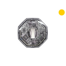 Axixtech LED warning light, yellow 21.90 x 21.90 x 10.80 mm