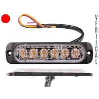 Axixtech LED vertical signal lighthead, red 112.00 x 28.00 x 9.00mm