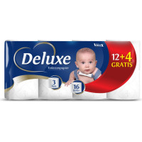 Deluxe 3-slāņu tualetes papīrs x16