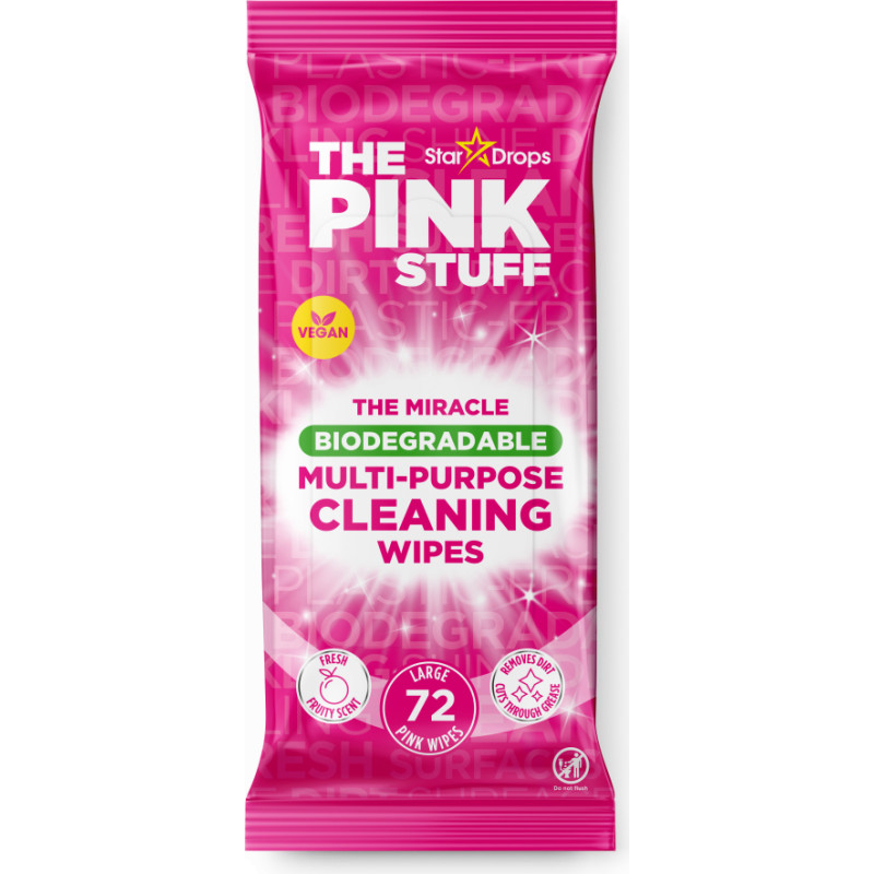 Салфетки влажные THE PINK STUFF многофункциональные для очистки поверхностей 72 шт.