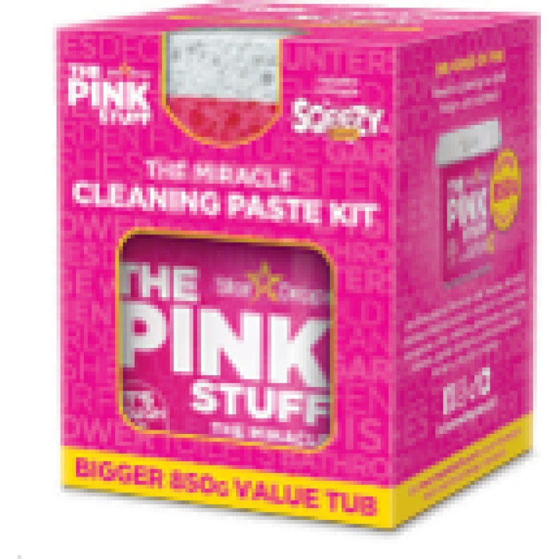 THE PINK STUFF многофункциональная чистящая паста 850 г и двухсторонняя губка