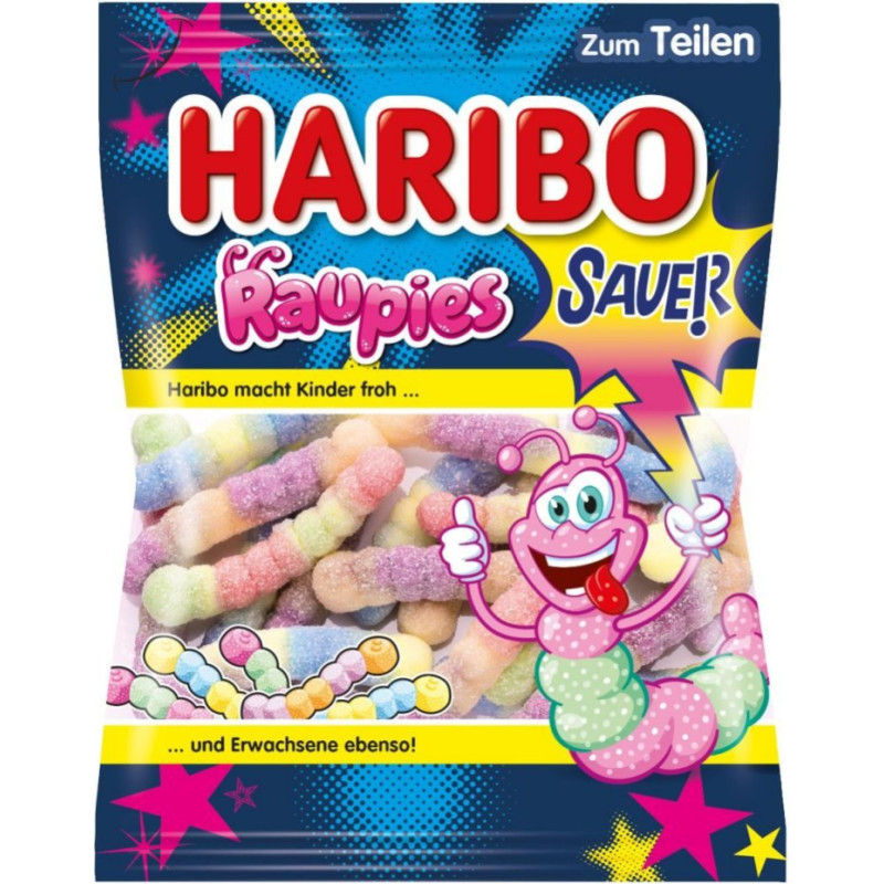 Конфеты Haribo Raupies кисло-сладкие 160 г